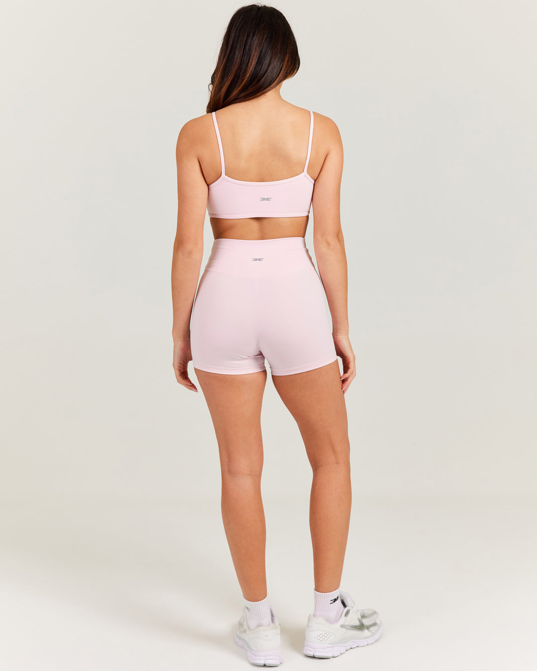 Aura Micro Cross Over Shorts - Blush Pink