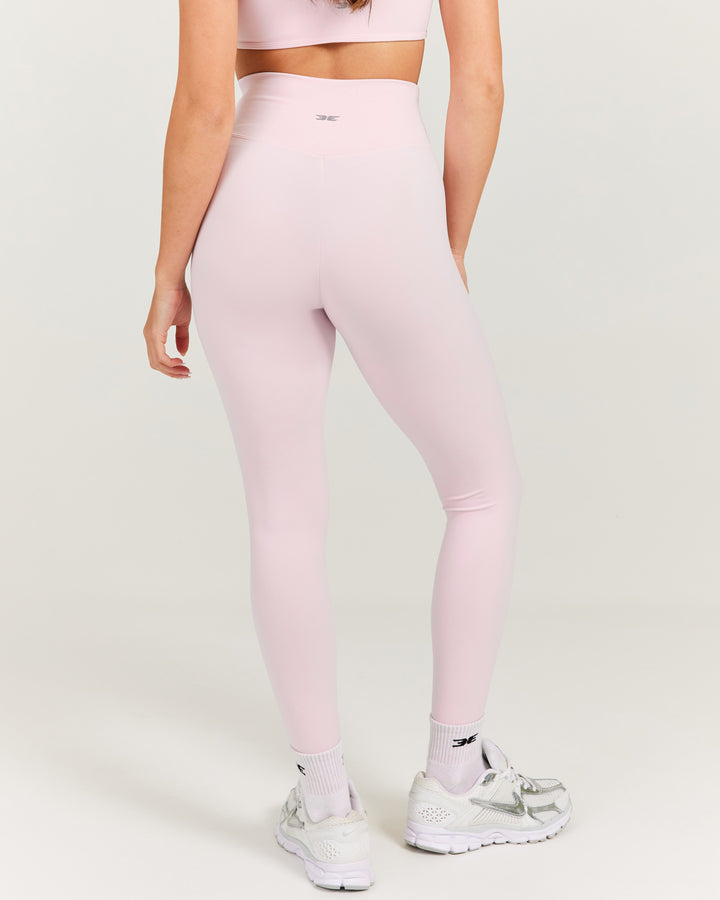 Cross Over Leggings - Blush Pink