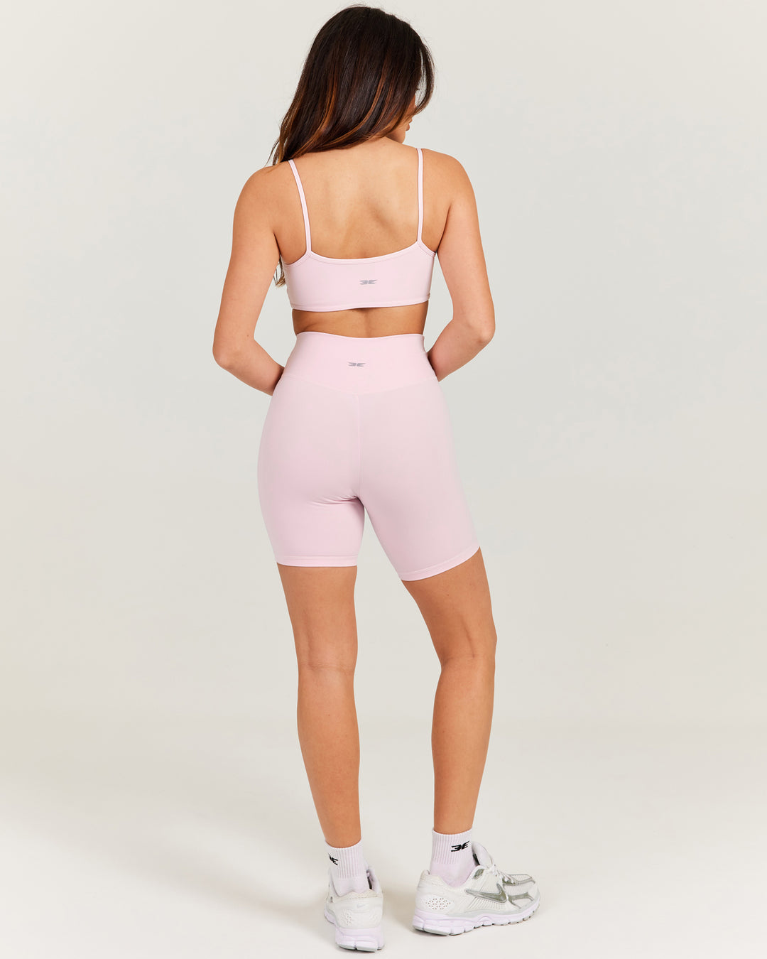 Aura Cross Over Shorts - Blush Pink