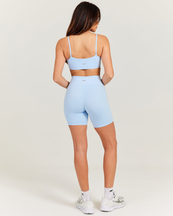 Front Scrunch Shorts - Blue