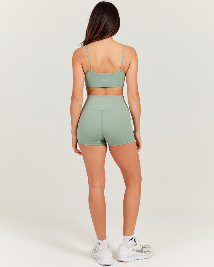Aura SF Micro Shorts - Dusty Sage