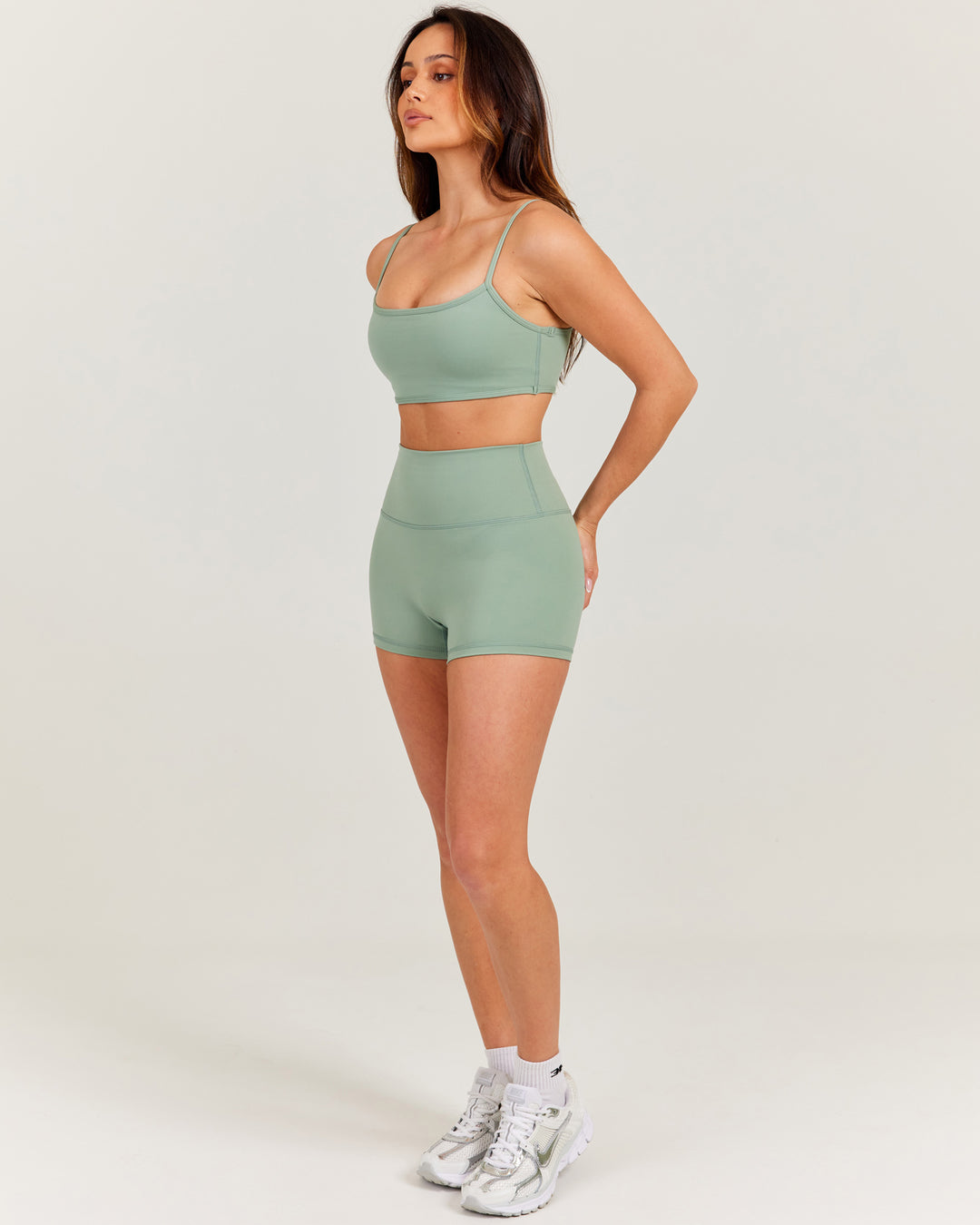 Aura SF Micro Shorts - Dusty Sage