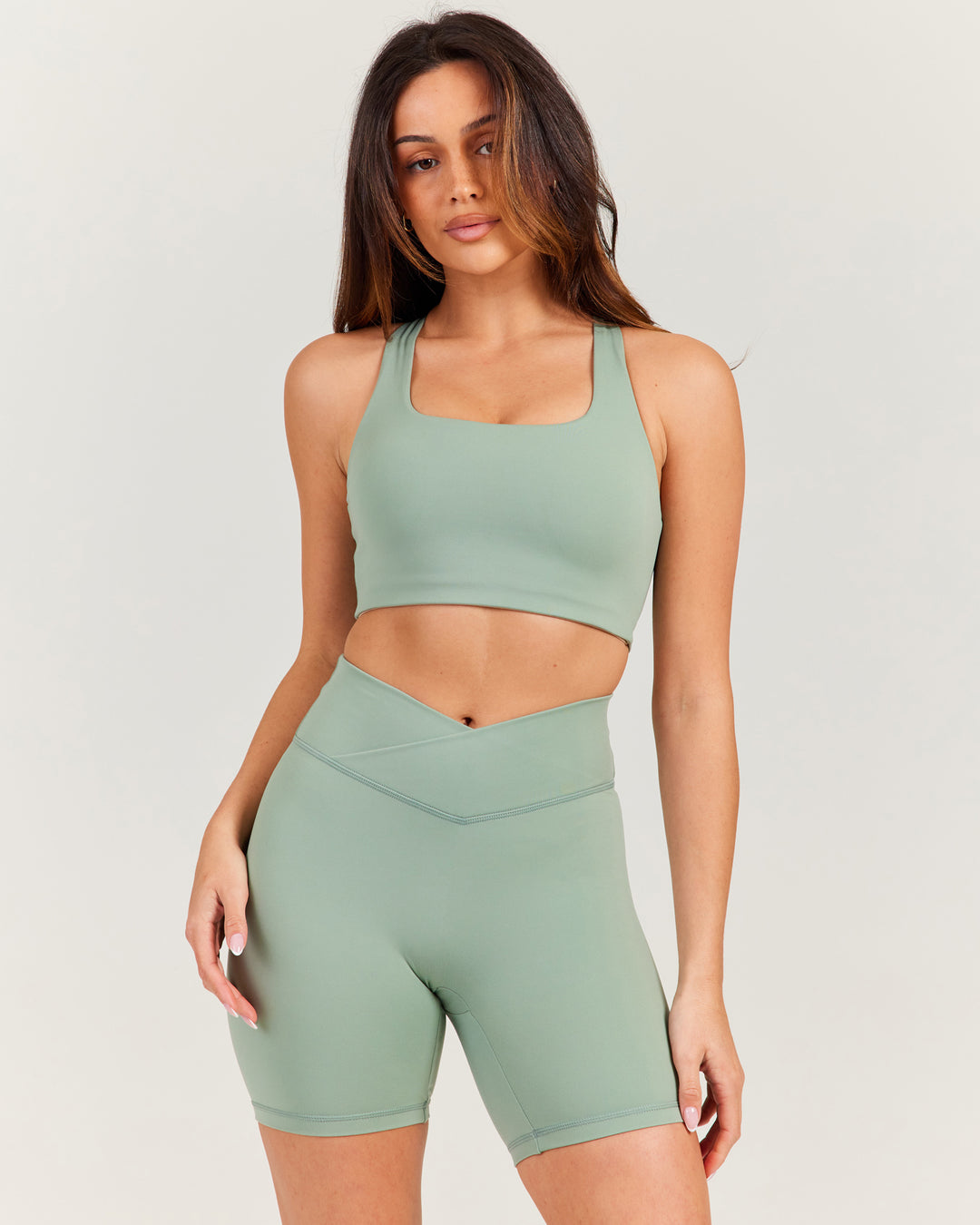 Aura Motion Bra - Dusty Sage