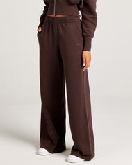 Omni Wide Leg Trackpants - Espresso