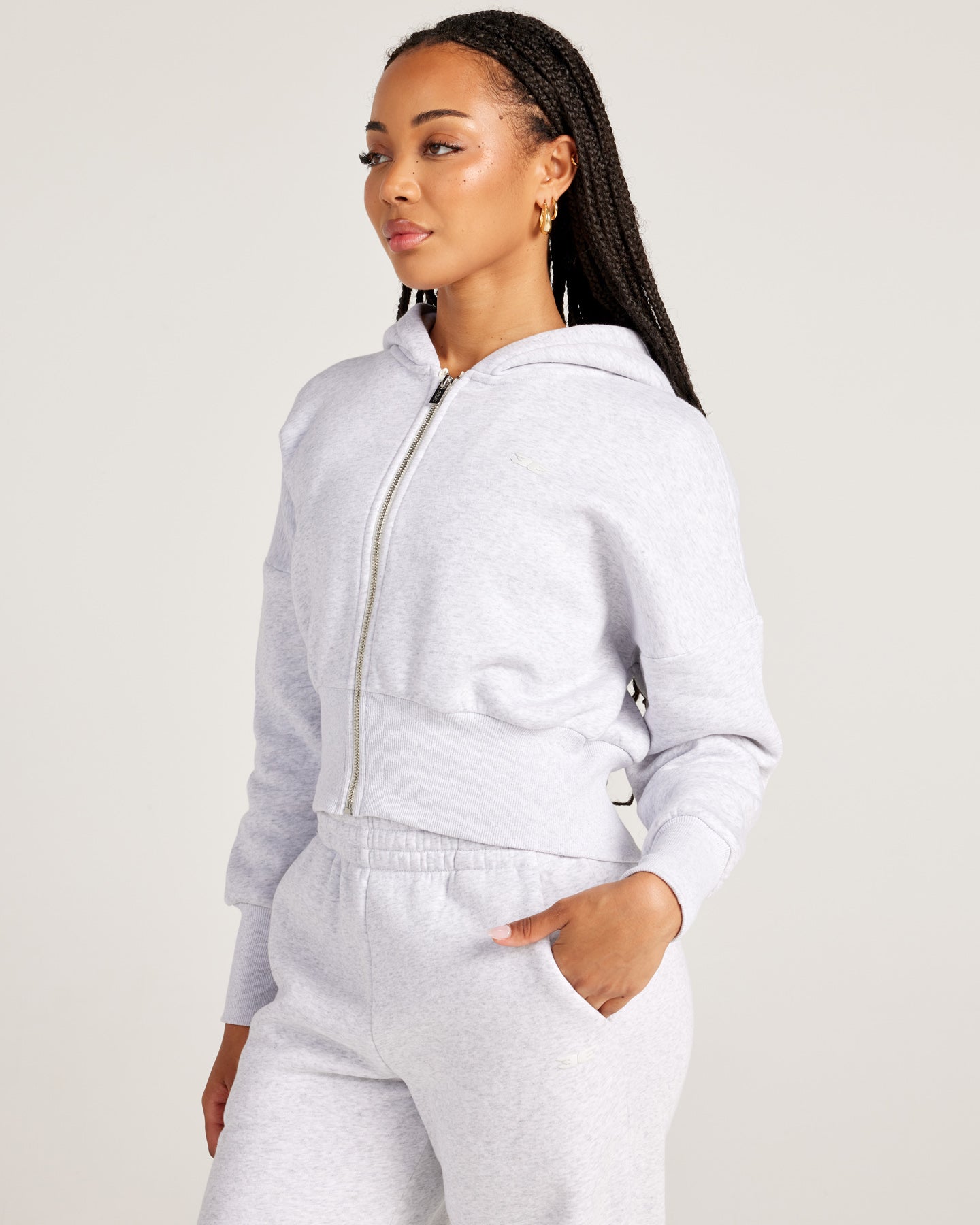 Mundas Zip - Grey Marle