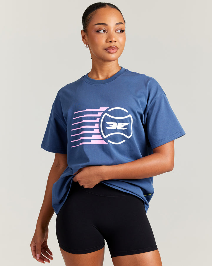 Women's Empire Tee - Steel Blue
