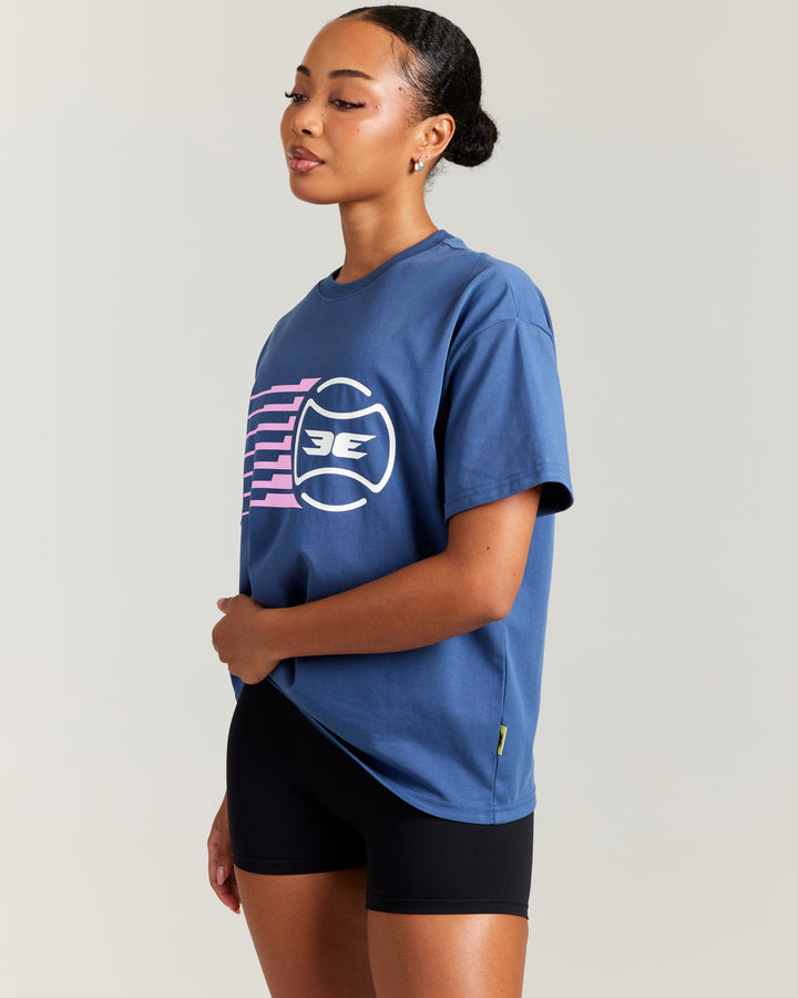 Women's Empire Tee - Steel Blue