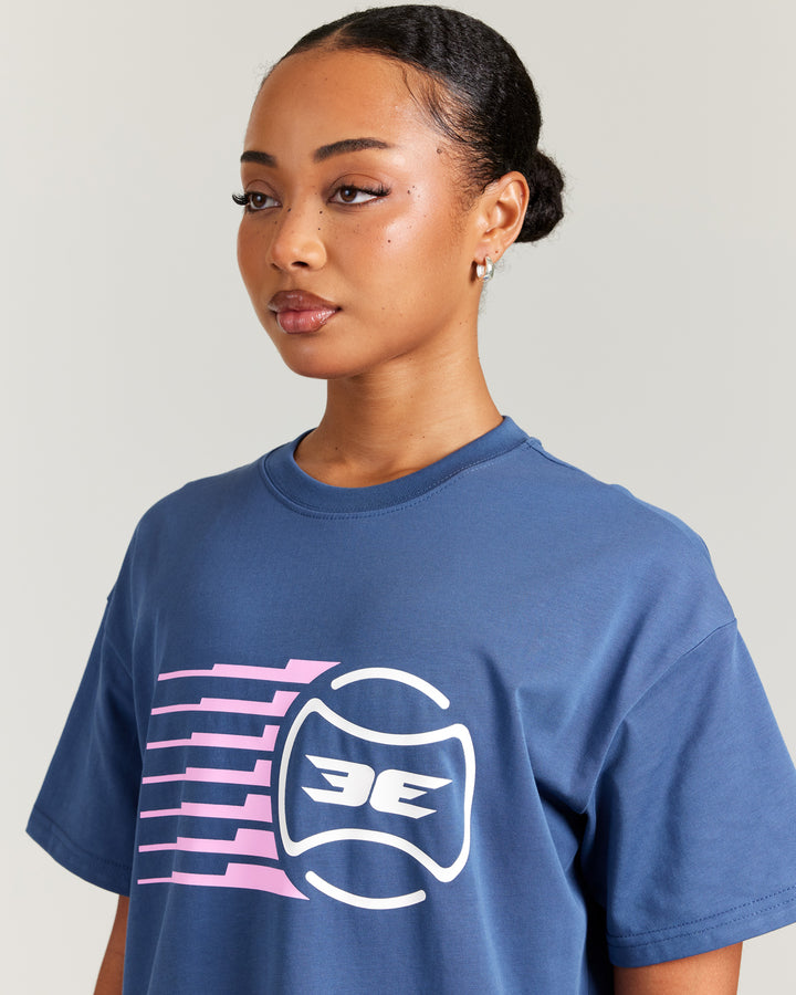 Women's Empire Tee - Steel Blue