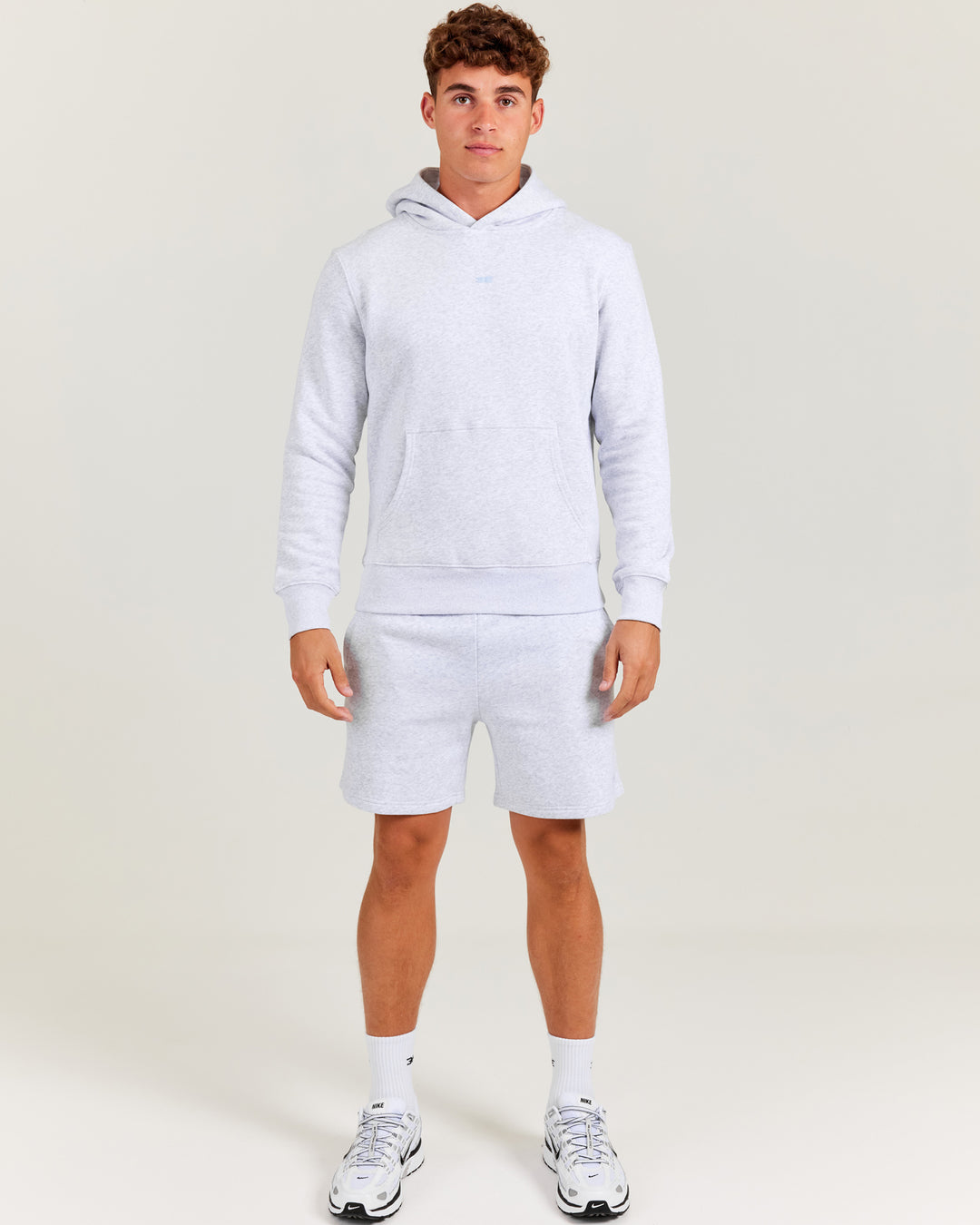 Omni Men's Shorts - Grey Marle/Light Blue