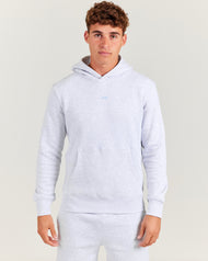 Omni Men's Hoodie - Grey Marle/Light Blue