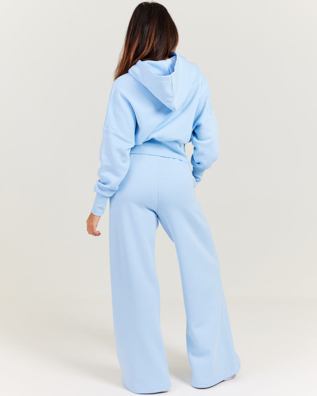 Omni Wide Leg Trackpants - Light Blue