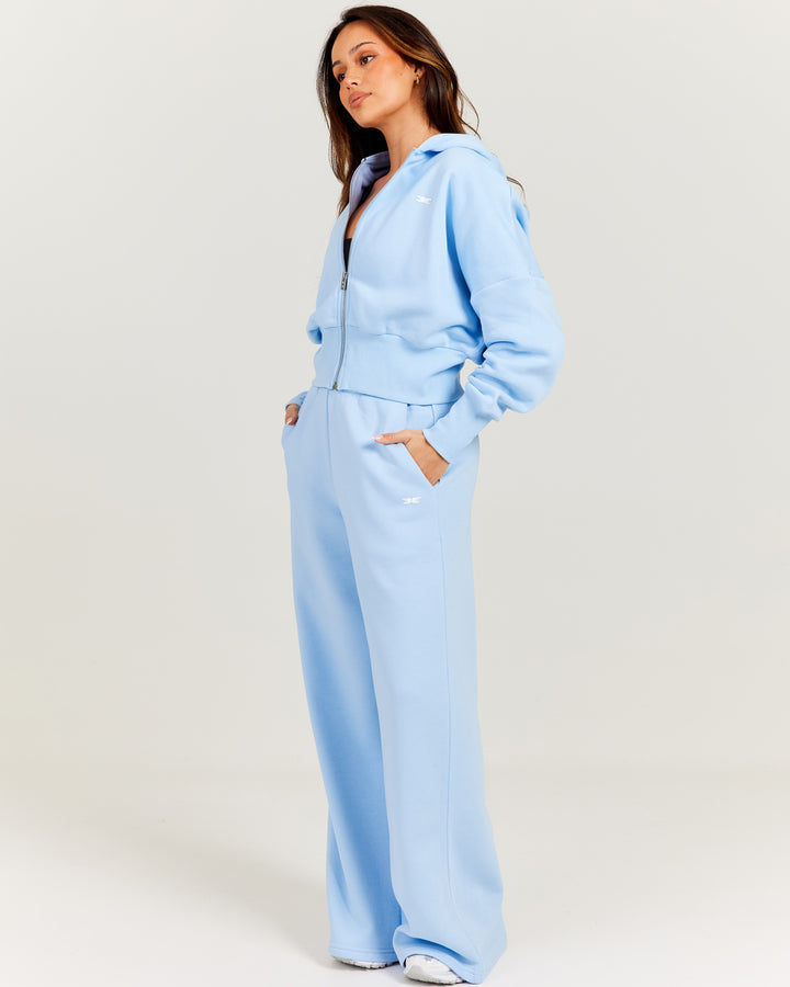 Omni Wide Leg Trackpants - Light Blue