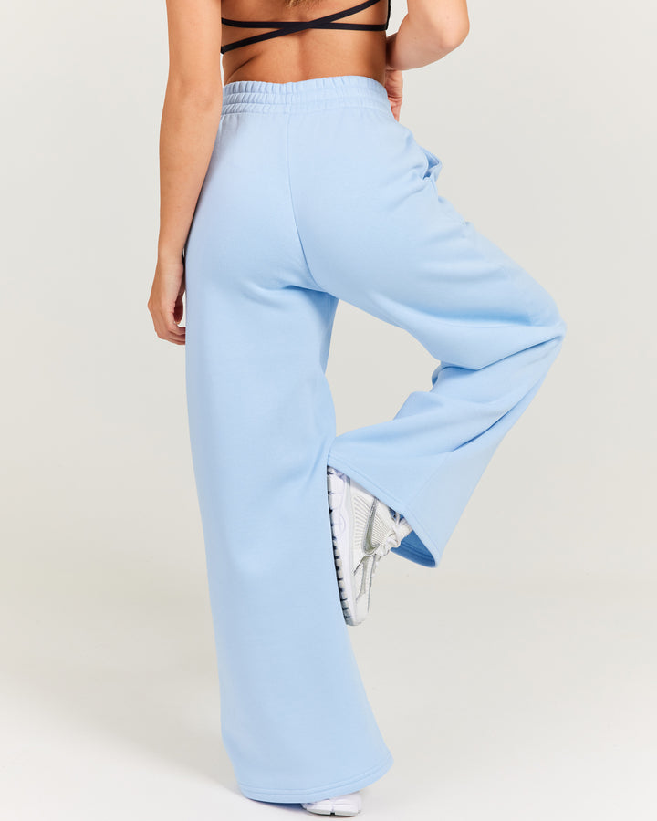 Omni Wide Leg Trackpants - Light Blue