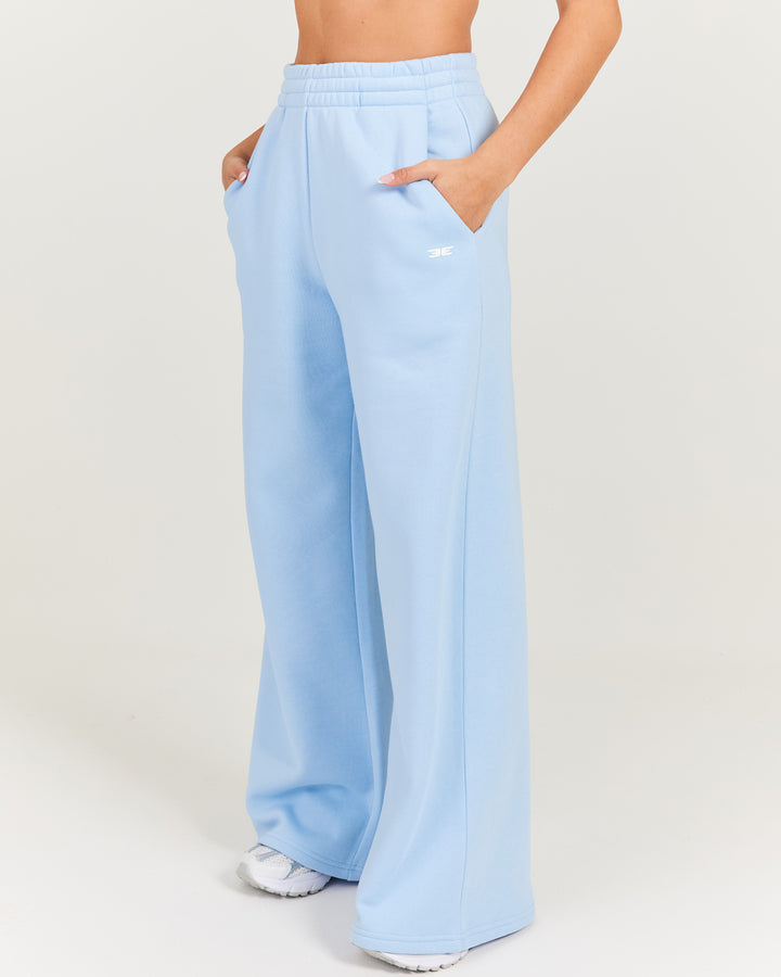 Omni Wide Leg Trackpants - Light Blue