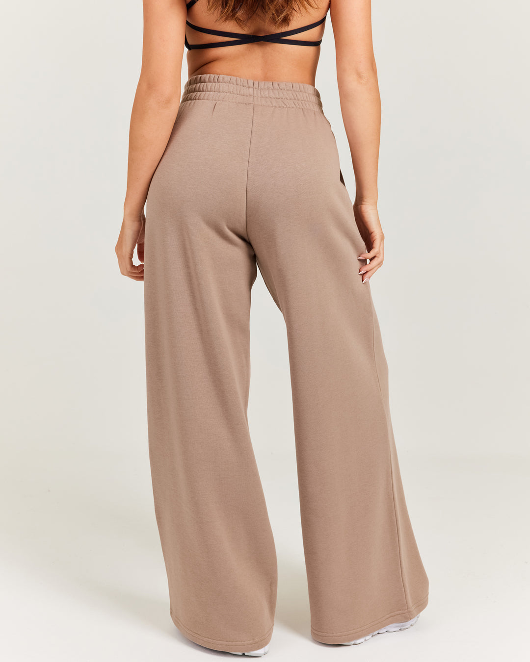 Omni Wide Leg Trackpants - Toasted Cashew