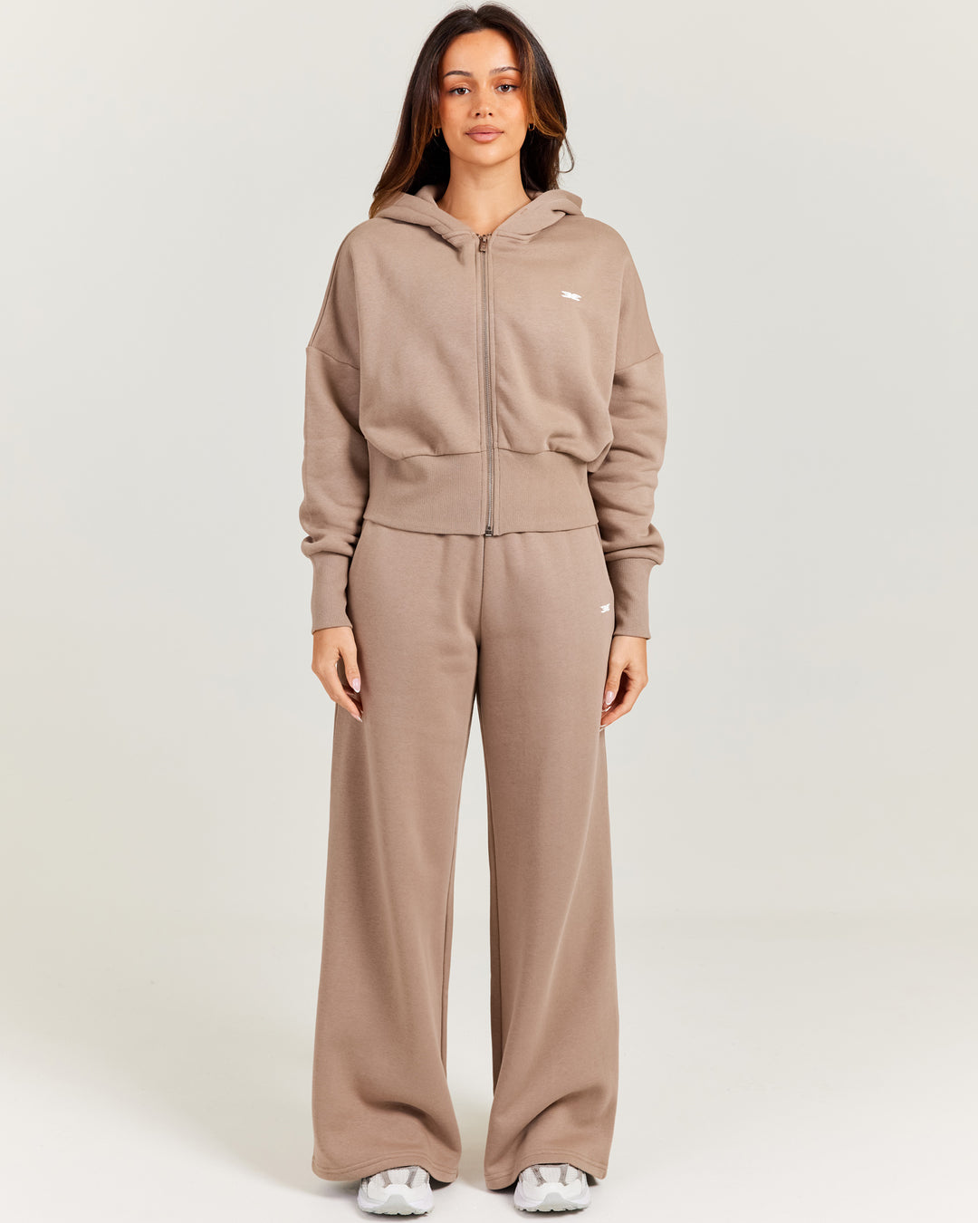 Omni Wide Leg Trackpants - Toasted Cashew