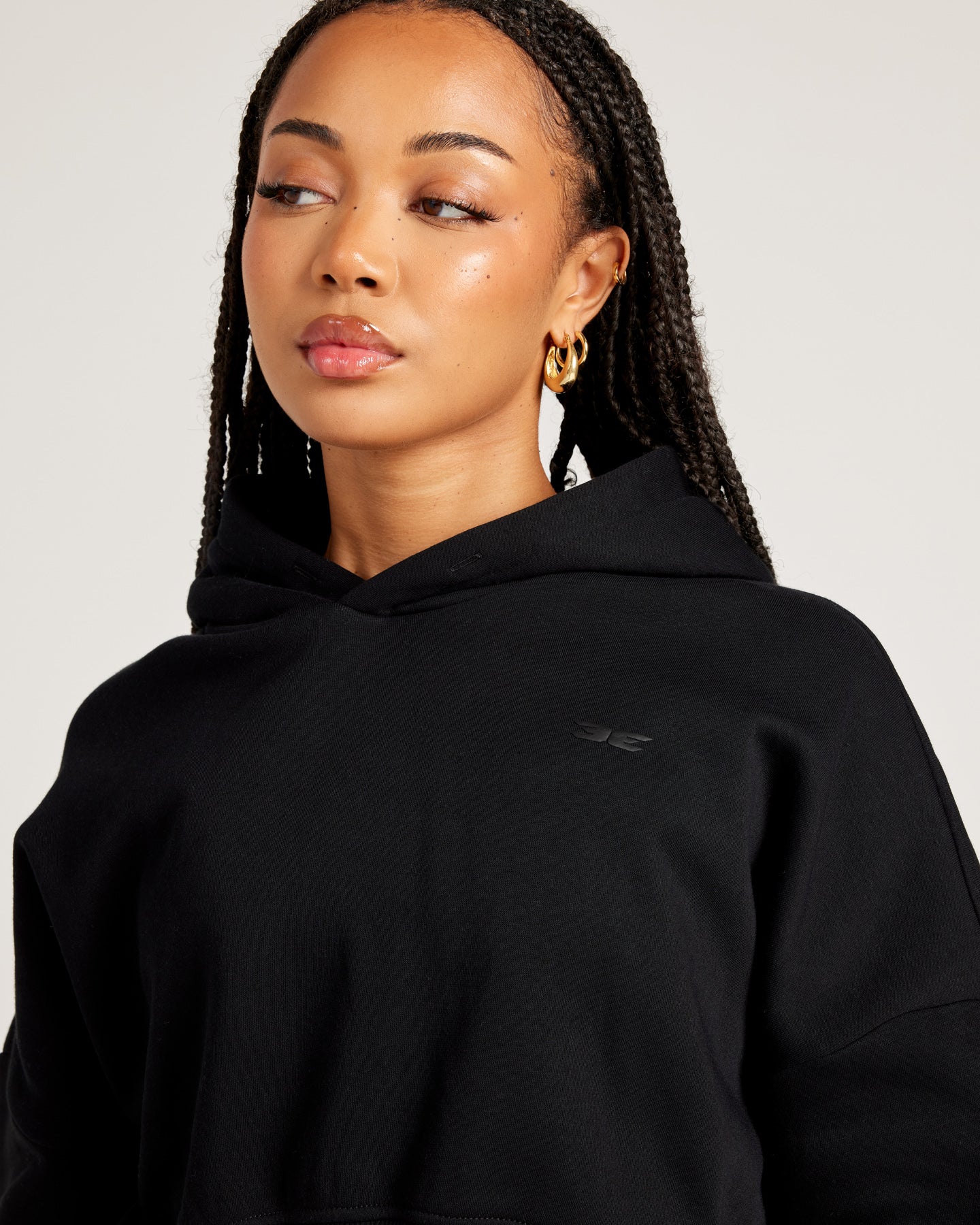 Omni Cropped Hoodie - Black/Black – Elite Eleven