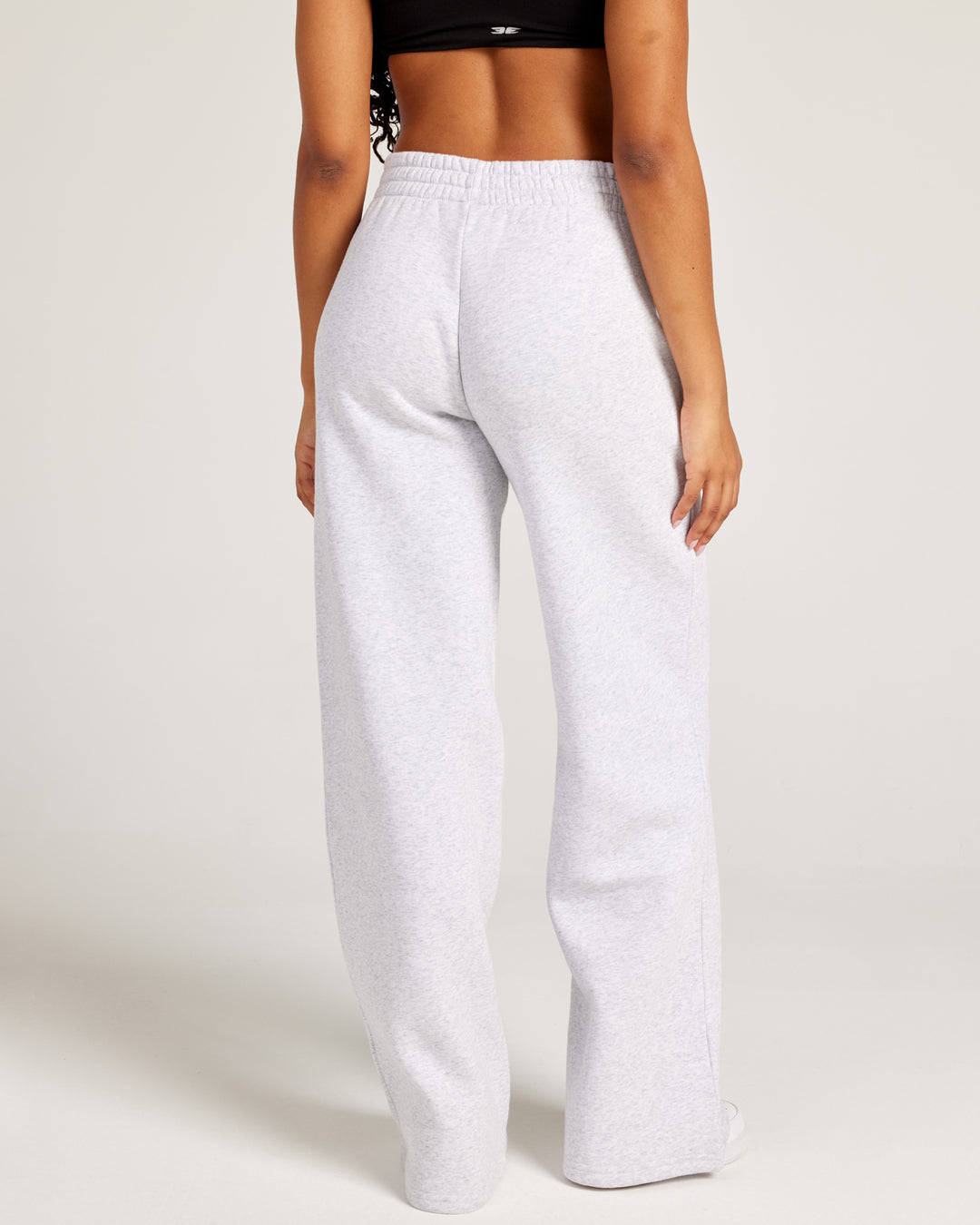 Omni Wide Leg Trackpants - Grey Marle