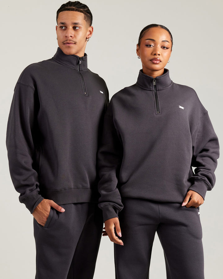 Omni Unisex 1/4 Zip - Charcoal