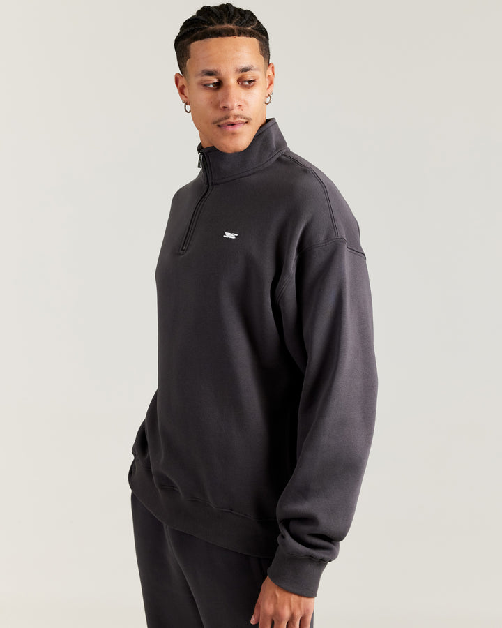 Omni Unisex 1/4 Zip - Charcoal