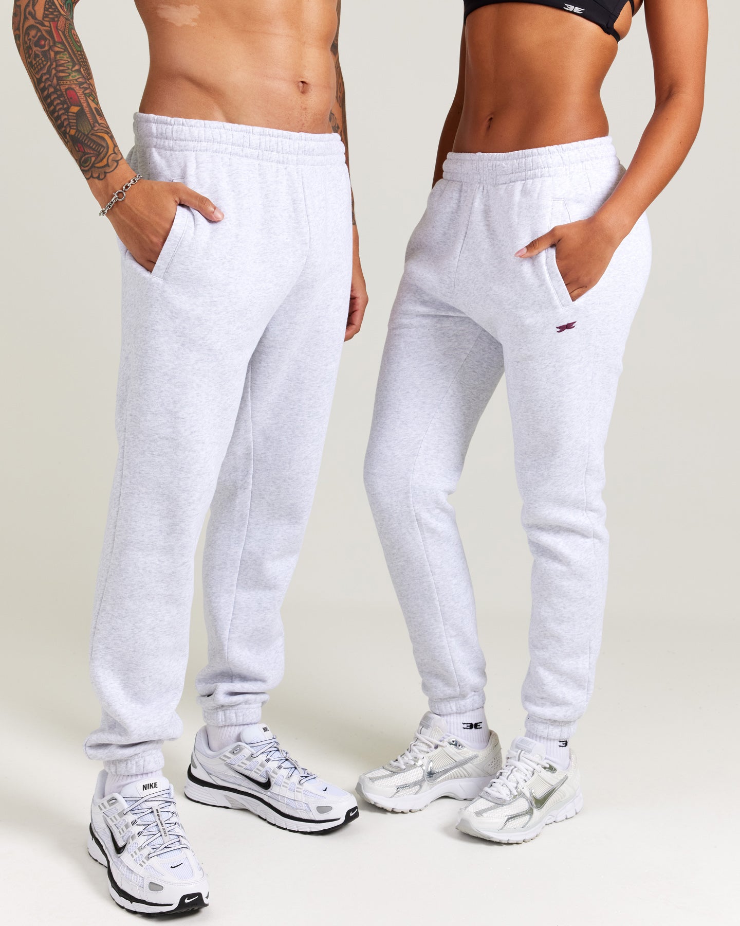 Omni Jogger - Grey Marle/Cherry Cola