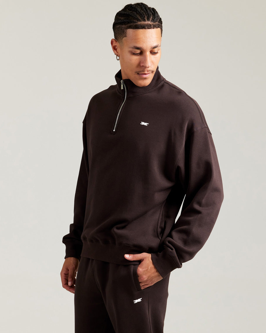 Omni Unisex 1/4 Zip - Coffee Bean – Elite Eleven