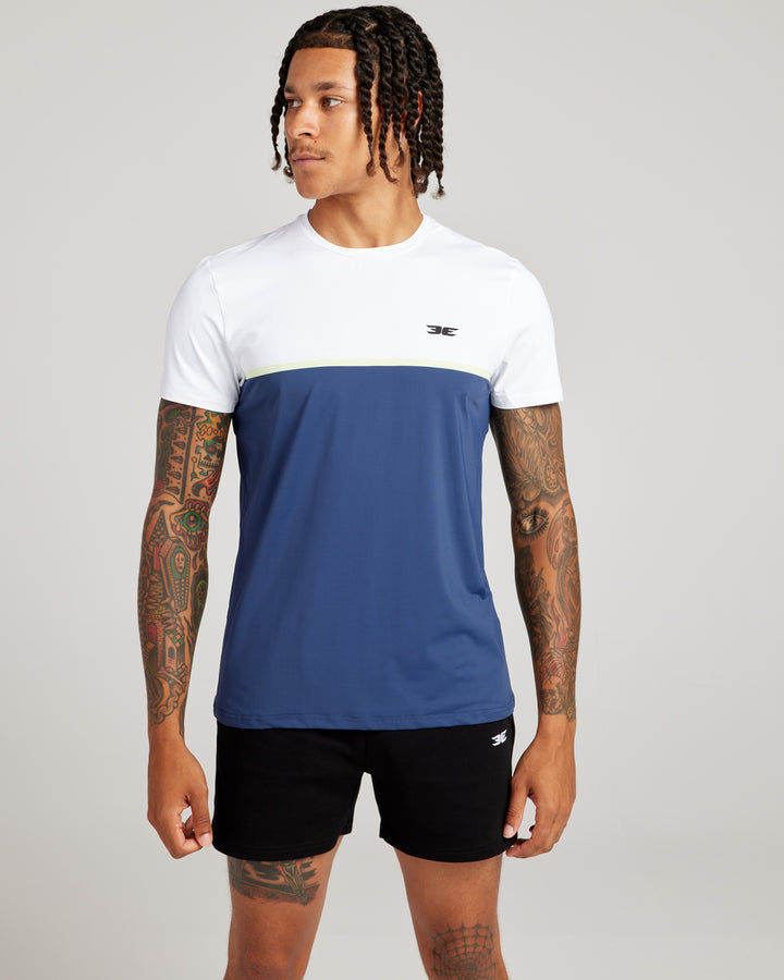 Men's Ace V3 Split Tee - Navy / White