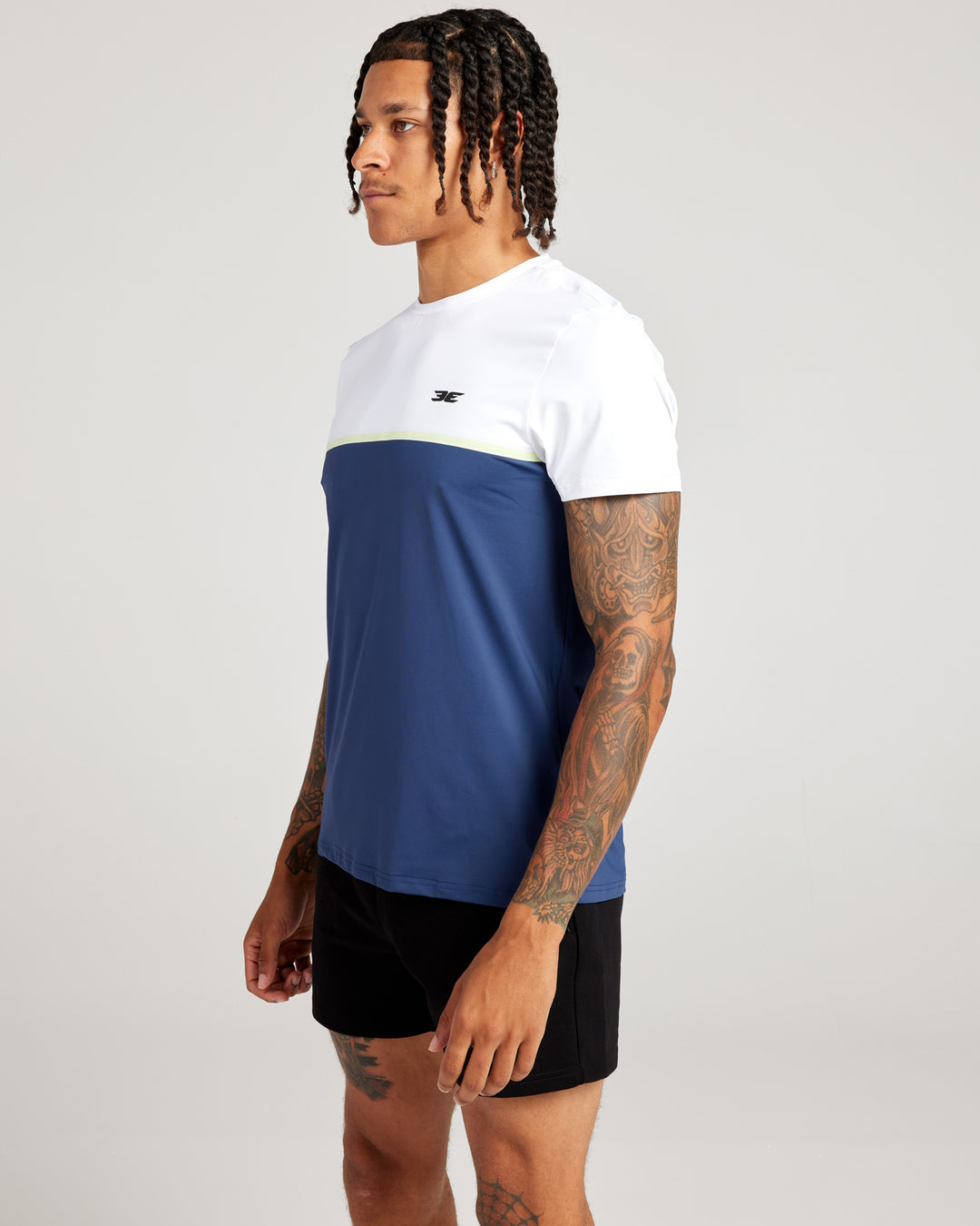 Men's Ace V3 Split Tee - Navy / White