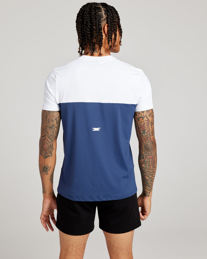 Men's Ace V3 Split Tee - Navy / White