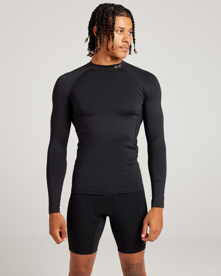 Men's ProForm Mock Neck Long Sleeve - Black