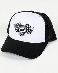 Finish Line Trucker Hat - Black