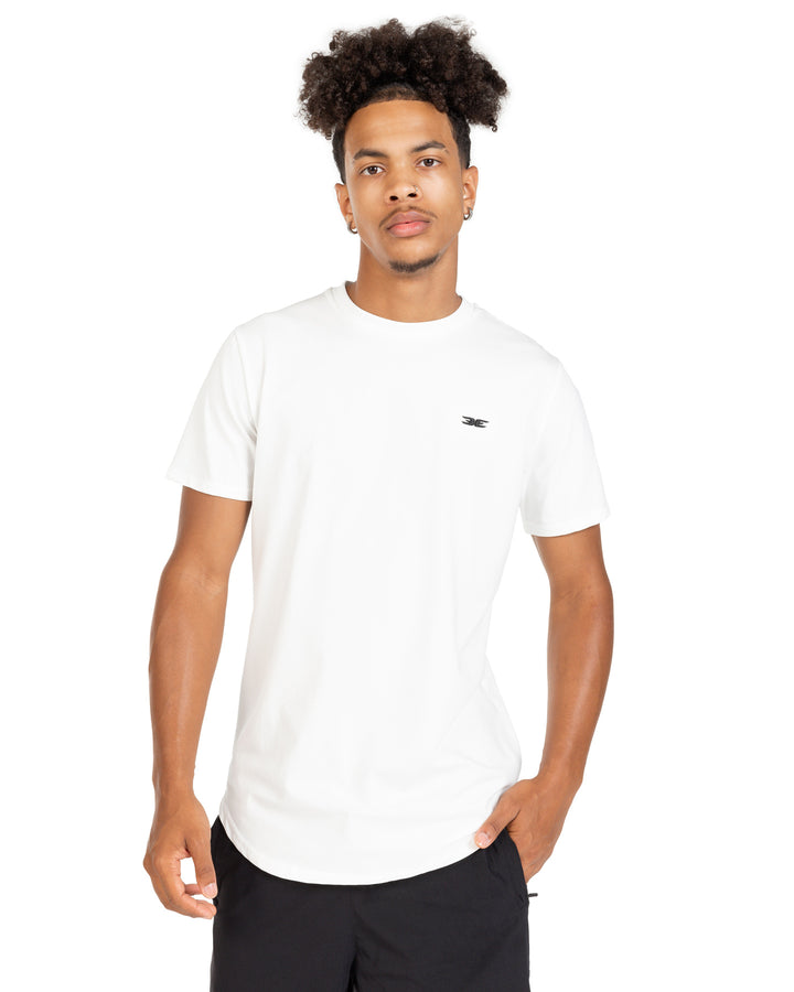 Essential Scoop Tee - White