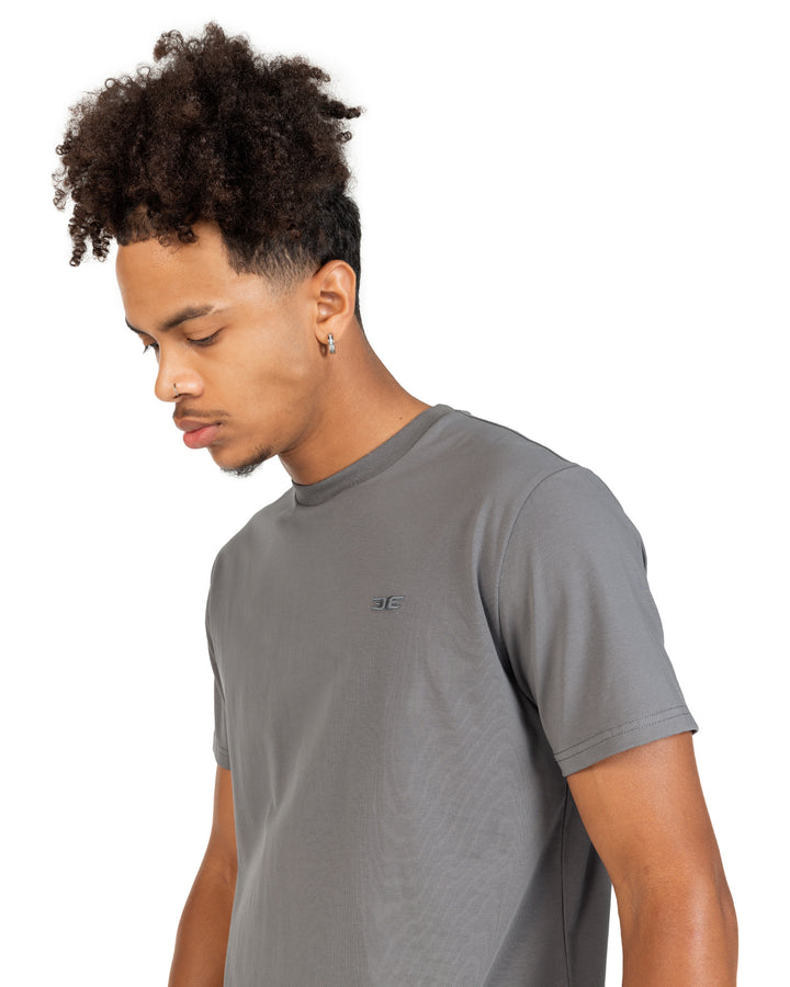 Essential Scoop Tee - Charcoal