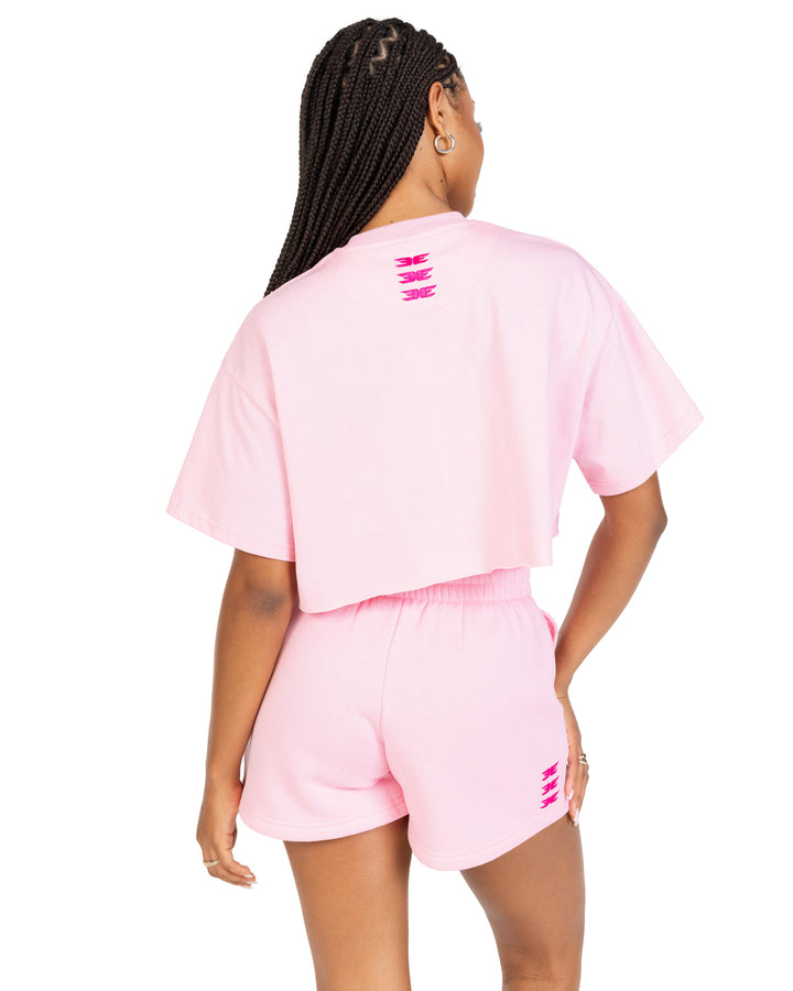 Women's Cropped Registered Tee - Pink