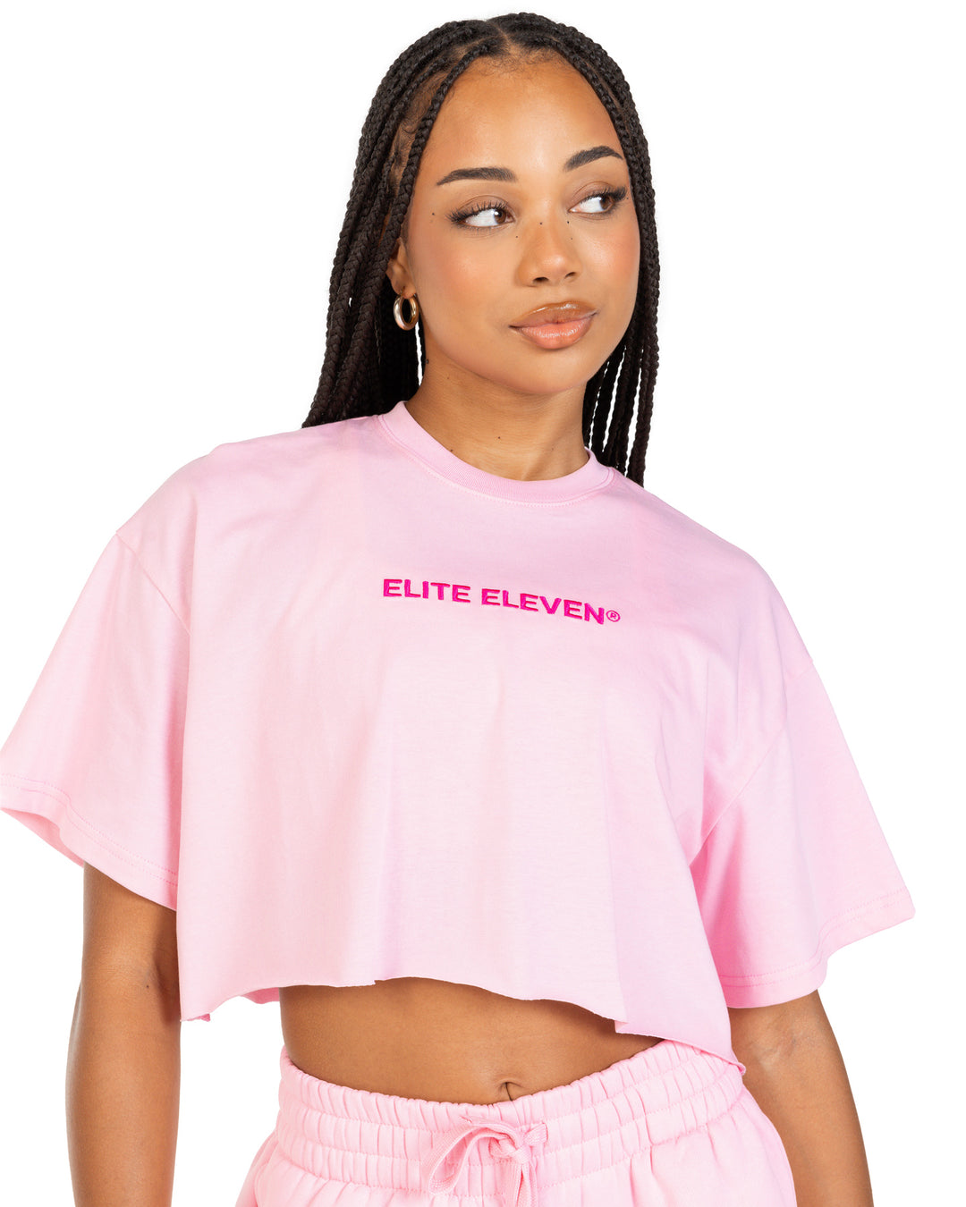 Women's Cropped Registered Tee - Pink