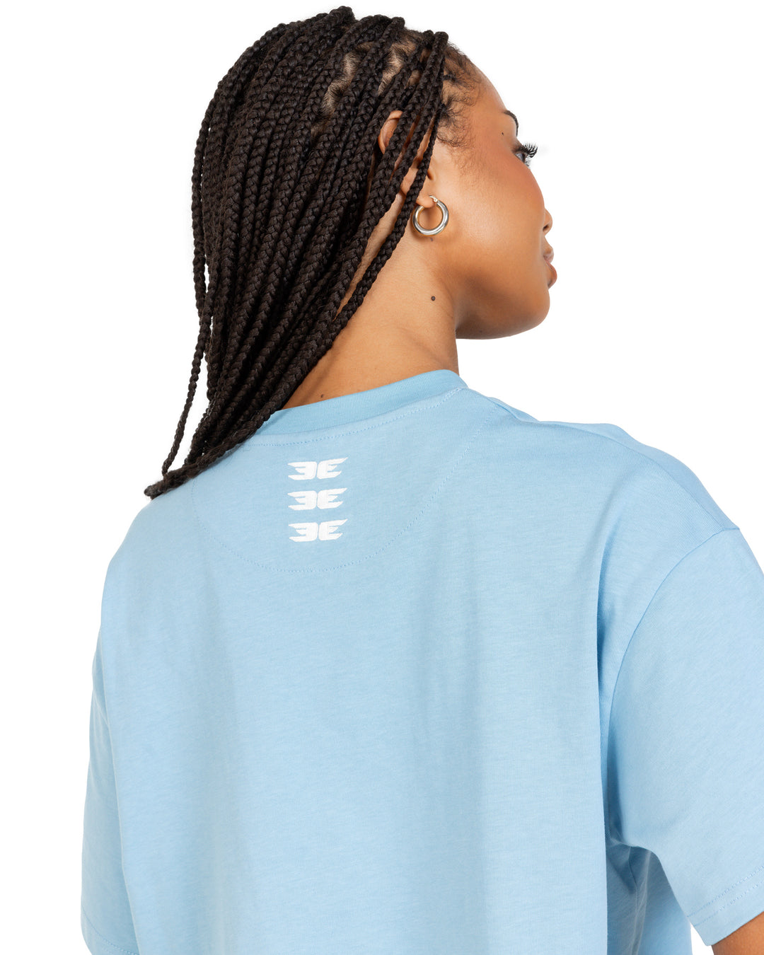 Women's Cropped Registered Tee - Light Blue