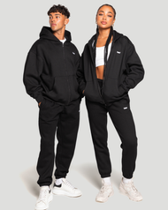 Classic Zip Through Hoodie - Black