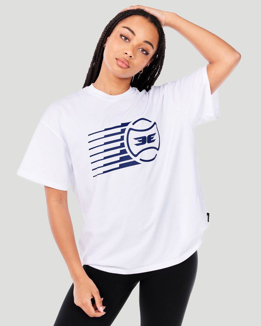 Women's Empire Oversized Tee - White