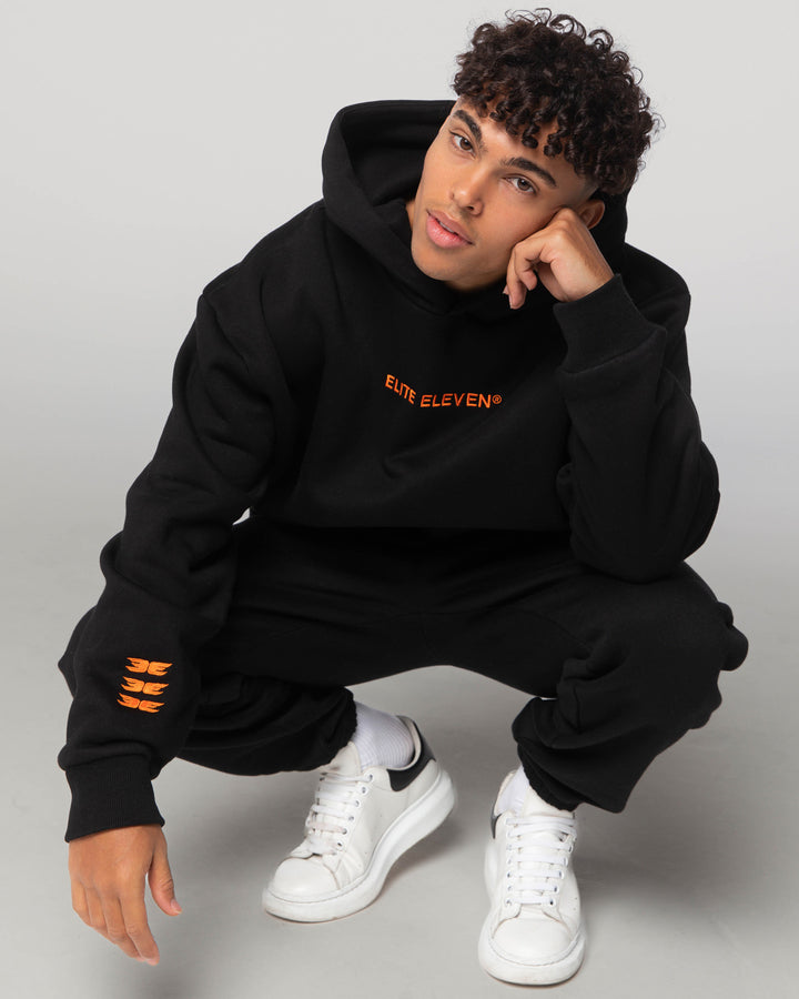 Registered Hoodie - Black/Orange