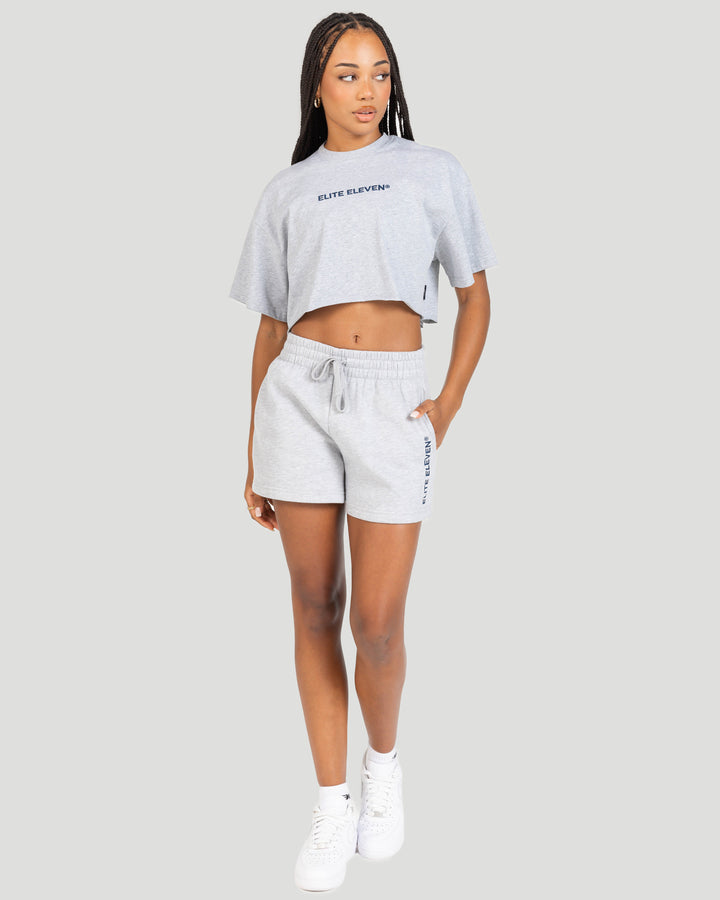 Women's Cropped Registered Tee - Grey