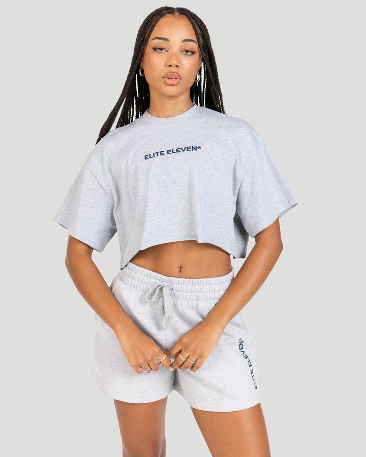 Women's Cropped Registered Tee - Grey