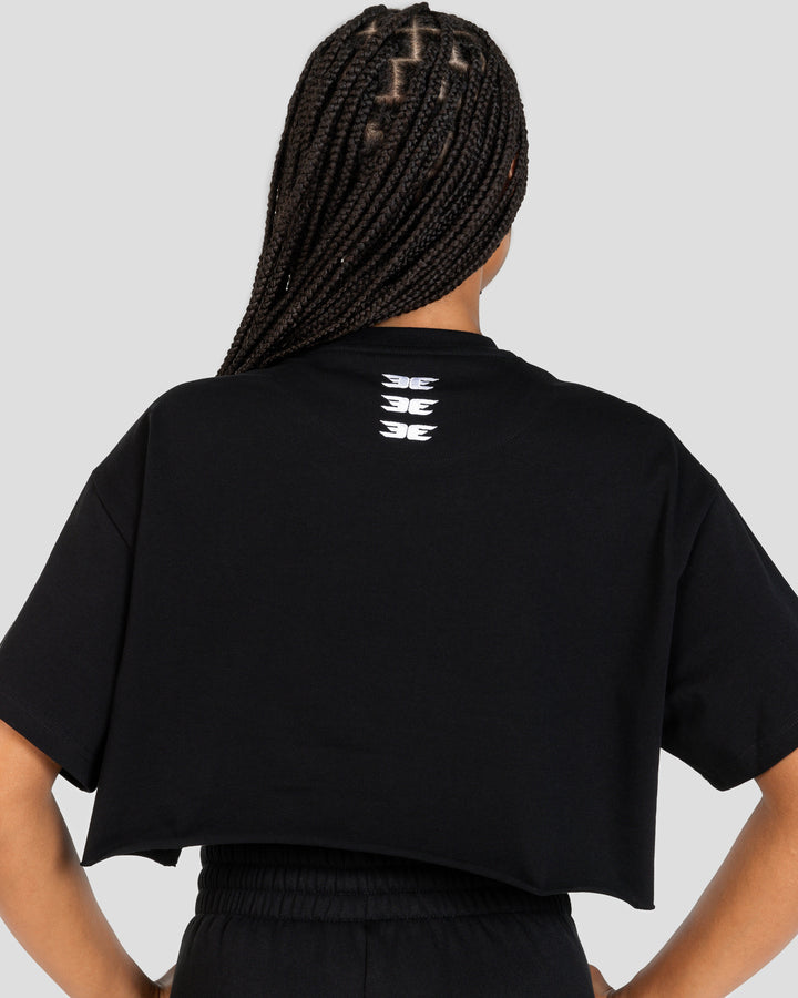 Women's Cropped Registered Tee - Black