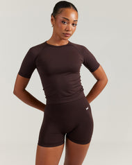 Elite Seamless Tee - Espresso