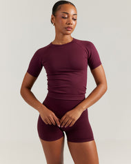 Elite Seamless Tee - Cherry Cola