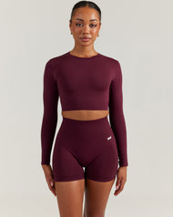 Elite Seamless Long Sleeve - Cherry Cola