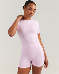 Elite Seamless Tee - Baby Pink