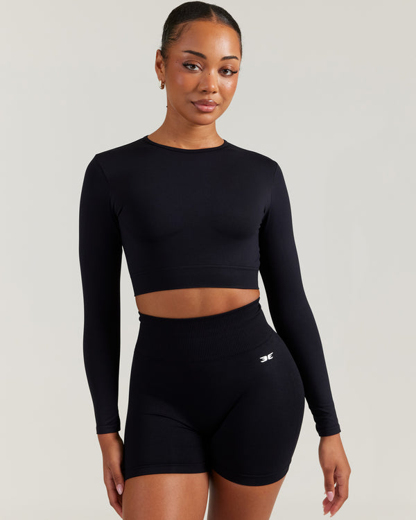Elite Seamless Long Sleeve - Black
