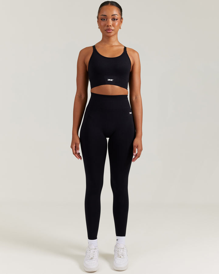 Elite Seamless Leggings - Black