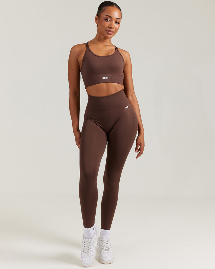 Elite Seamless Leggings - Chocolate