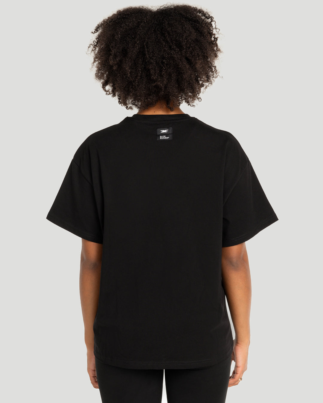 Women's Script Oversized Tee - Black / Pink